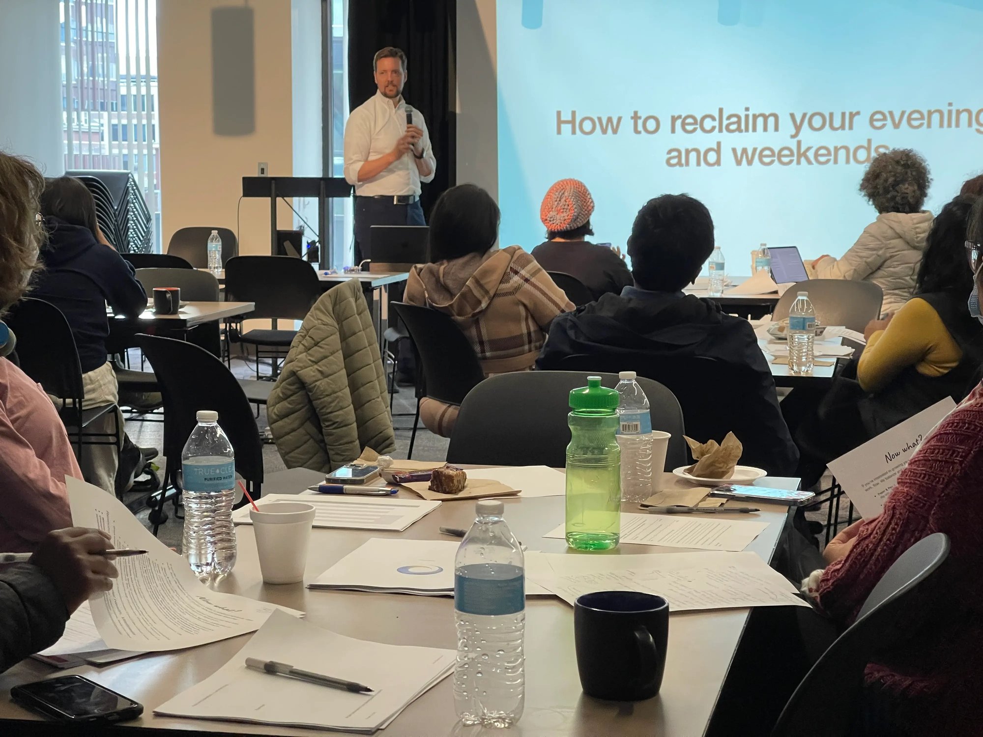 Narath Carlile leads productivity training